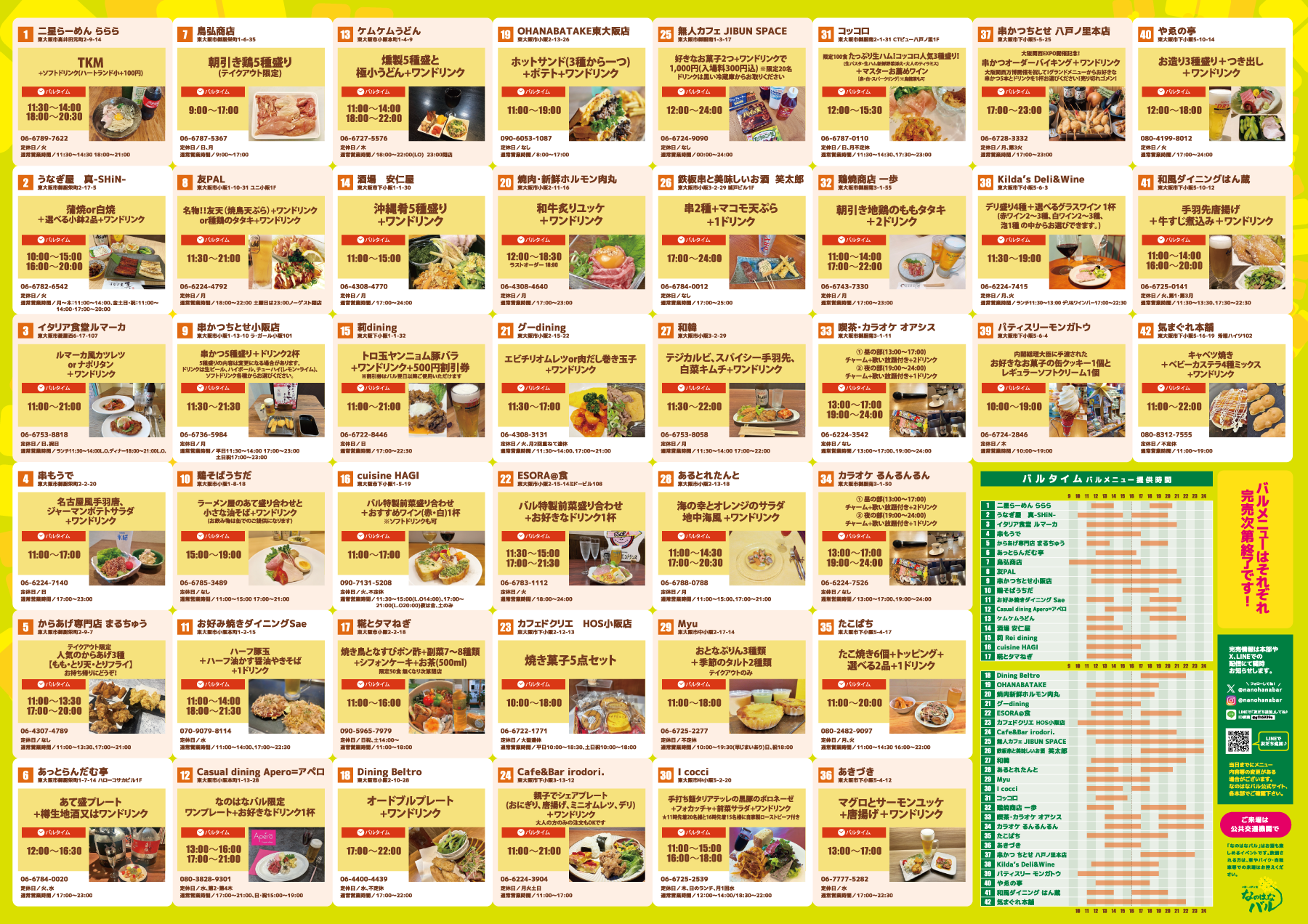 8/7(木)から前売り開始！ | 小阪・八戸ノ里なのはなバル